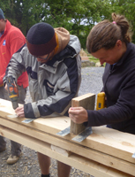 hang floor joists